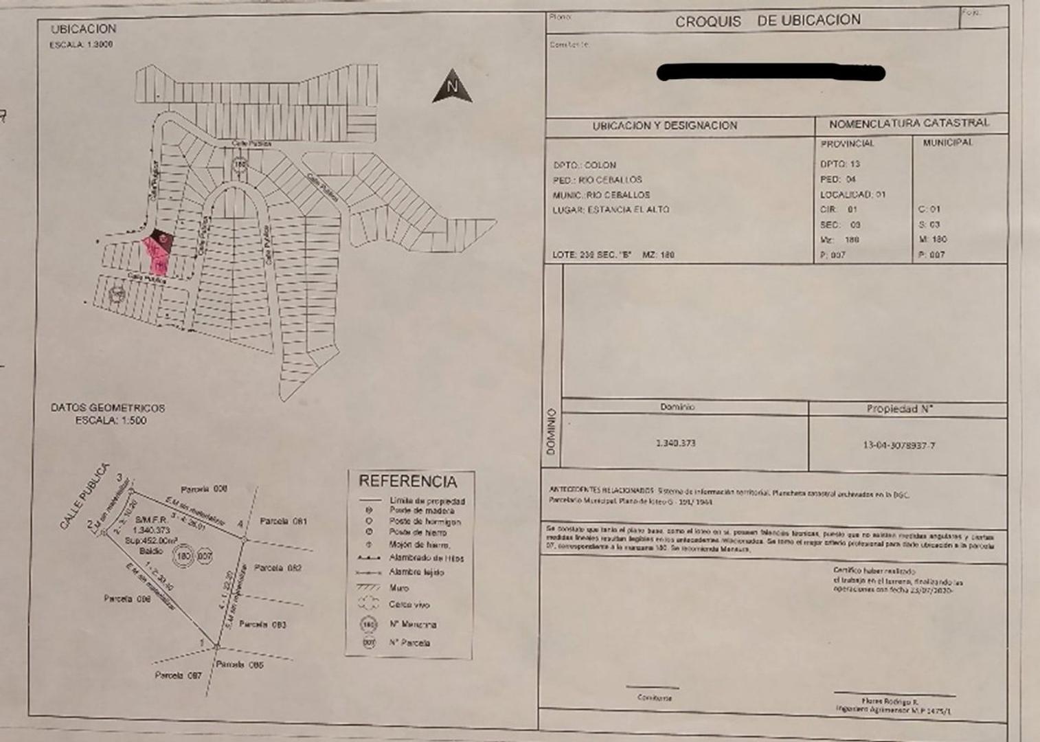Terreno en Venta de 452,0 m2