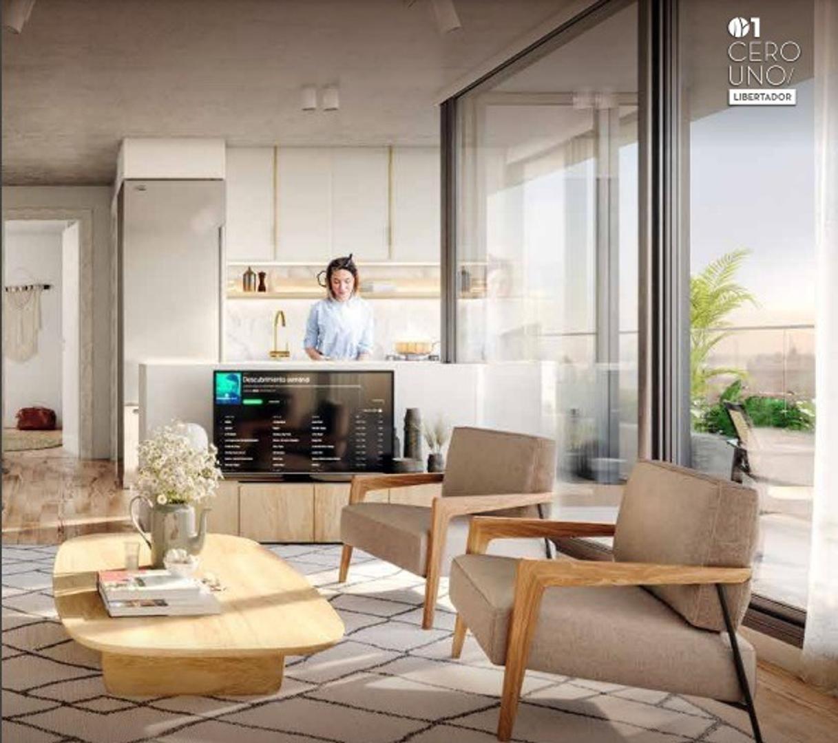 Departamento en Venta de 1 dormitorio