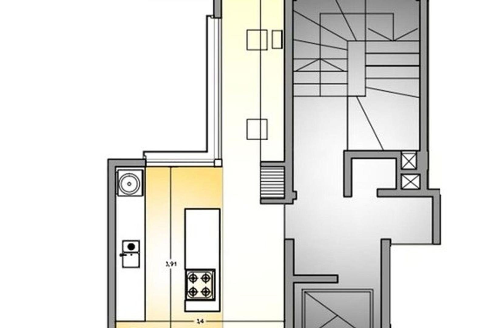 Departamento 4 ambientes con 2 baños