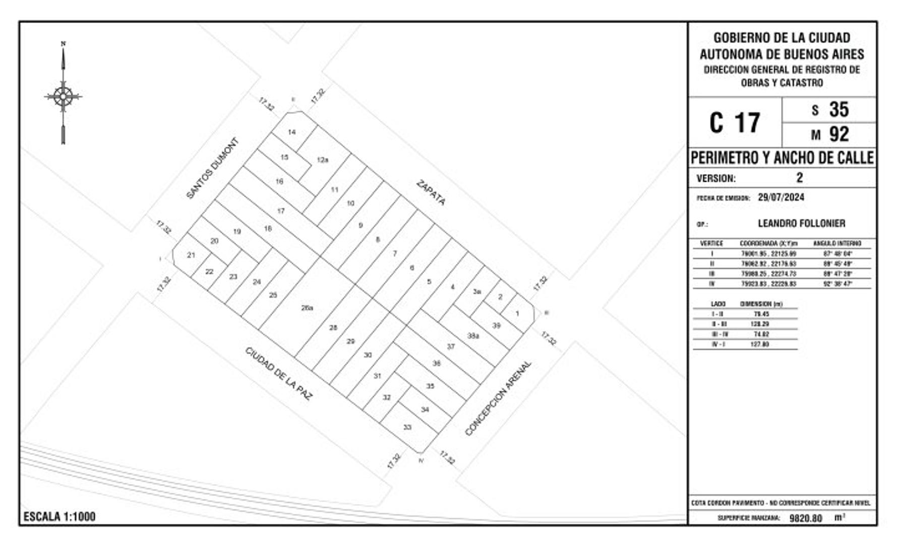 Excelente Terreno en Colegiales - PB +7 Pisos + 2 Retiros - 1752 m² Vendible con local comercia...