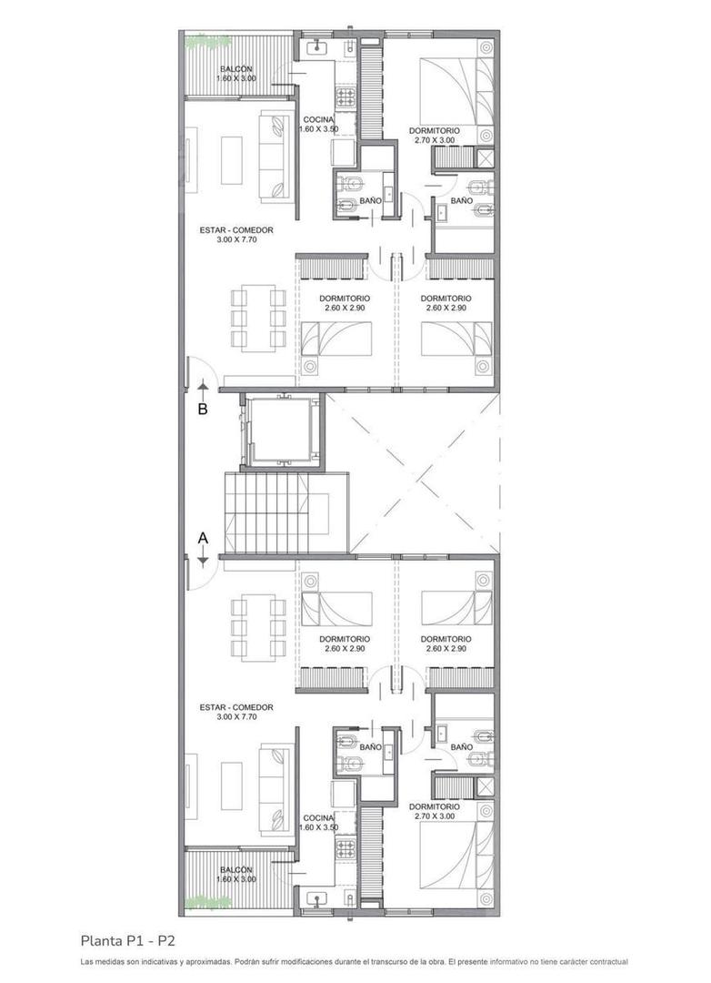 Departamento en Venta de 1 dormitorio