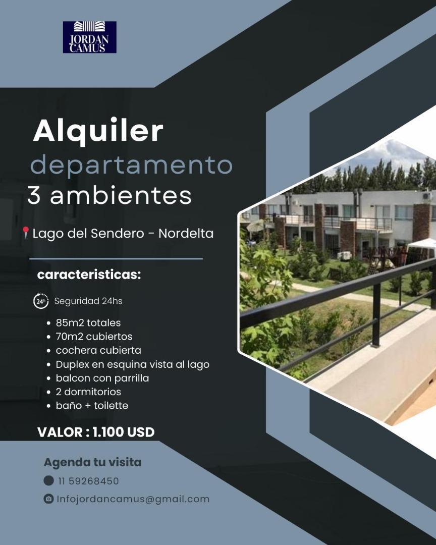 Departamento 3 ambientes con 2 baños