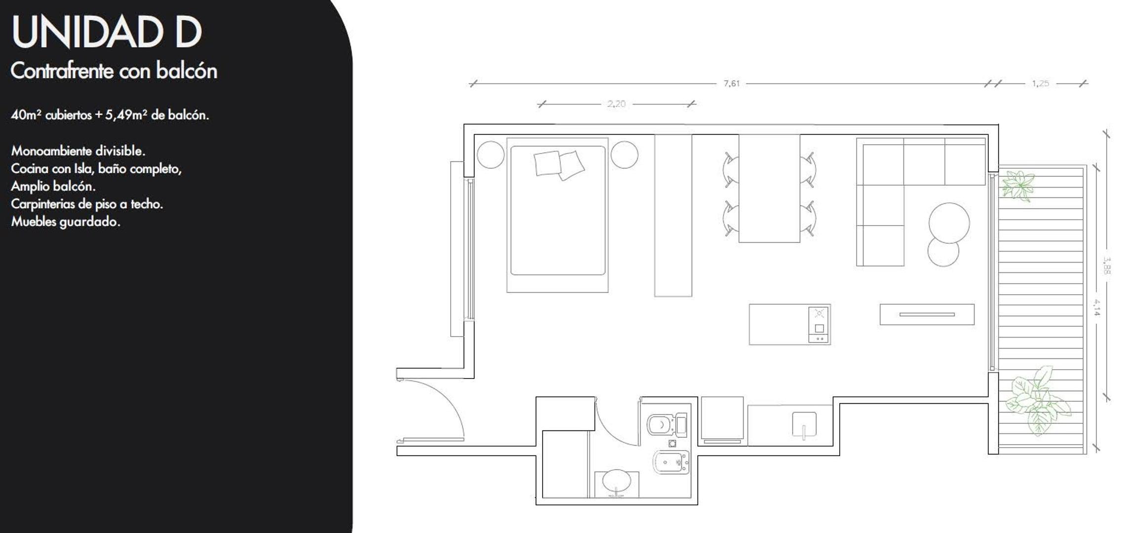 Departamento en el emprendimiento Edificio Santa Maria 2200,