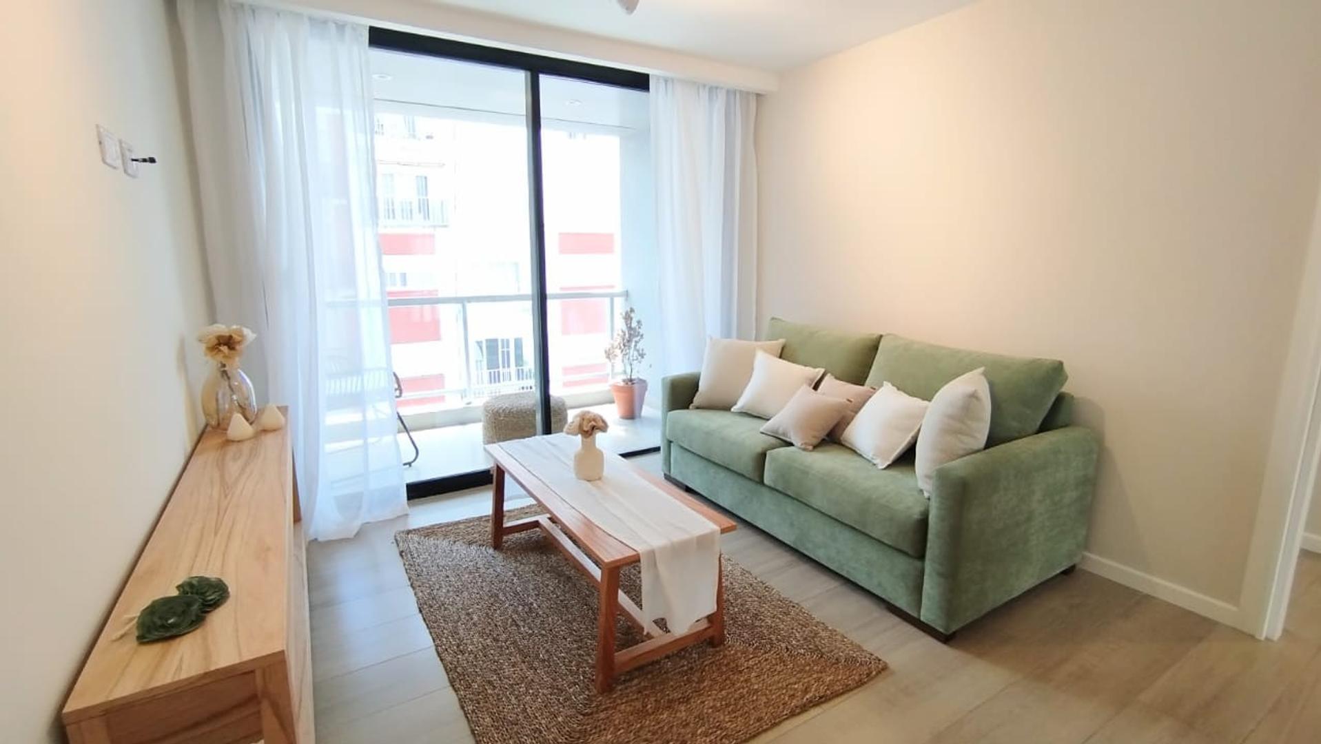 Departamento 2 ambientes con 2 baños