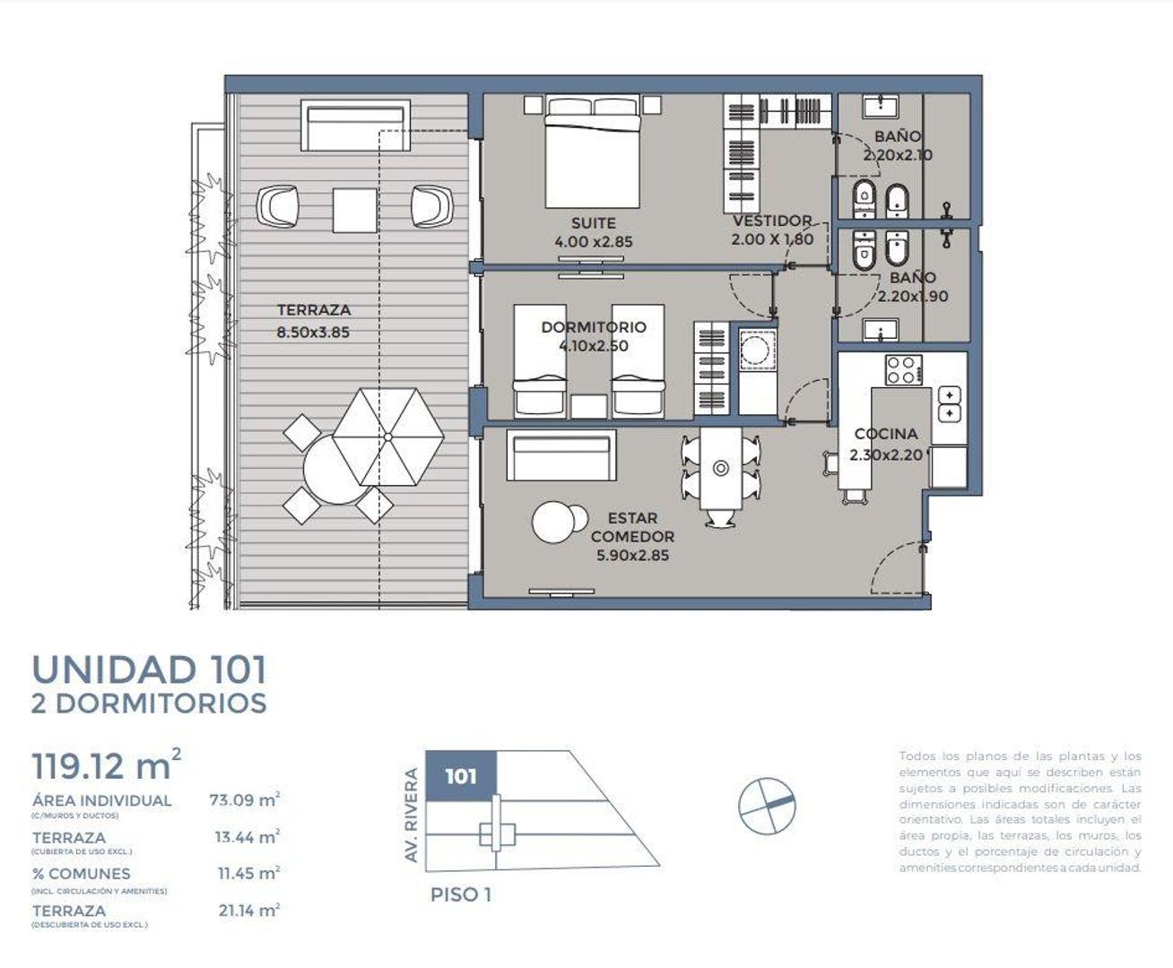 Departamento en Venta al Sur