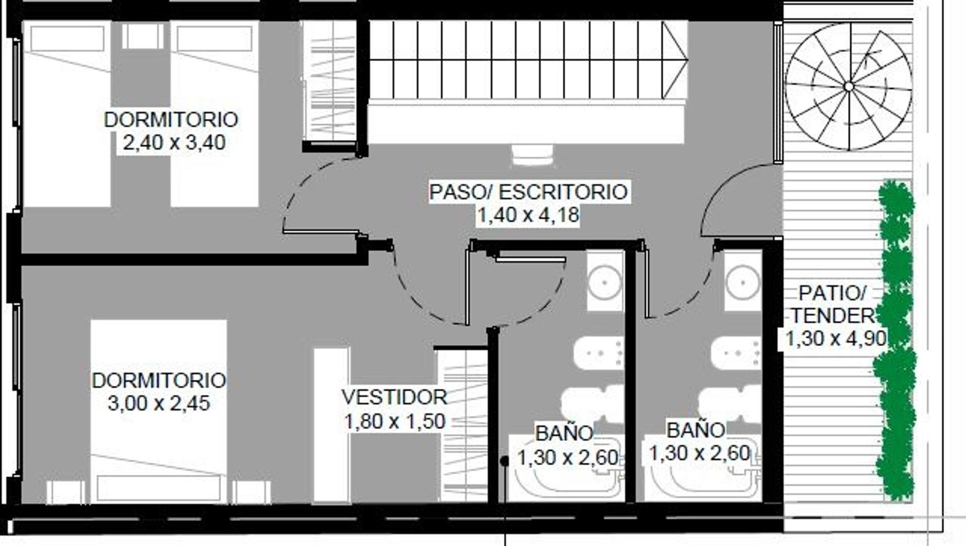 Departamento en Venta de 3 ambientes