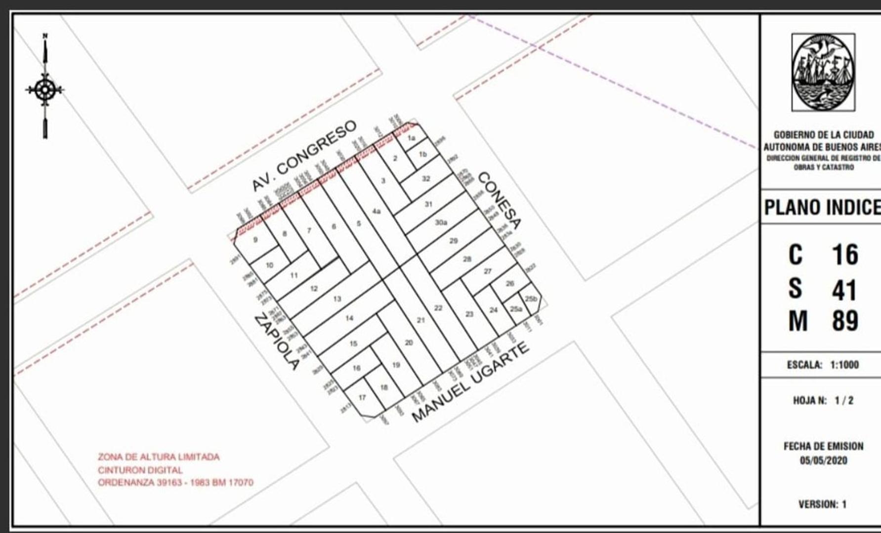Lote Apto Desarollo en Belgrano.