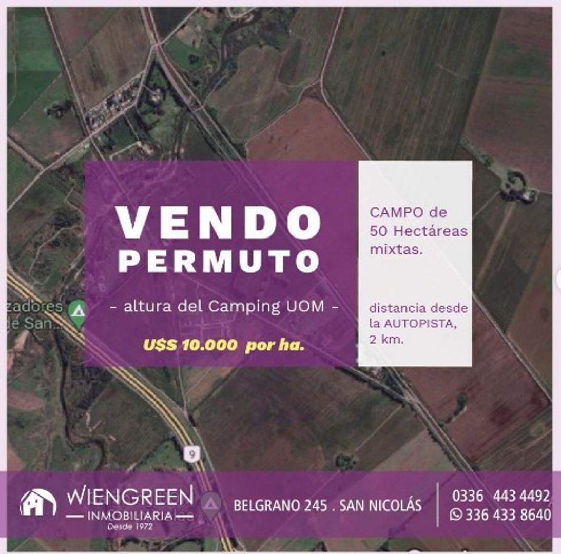 Vendo o Permuto campo con 50 hectáreas mixtas