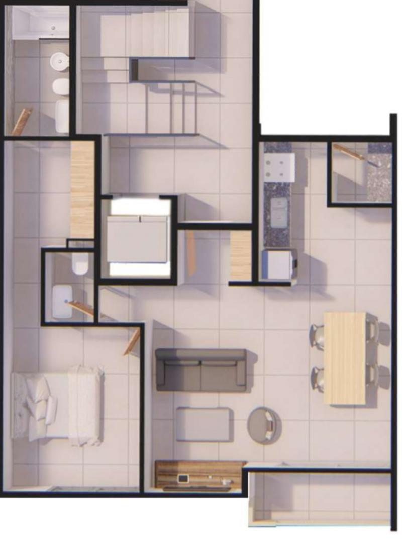 Departamento en Venta de 2 ambientes