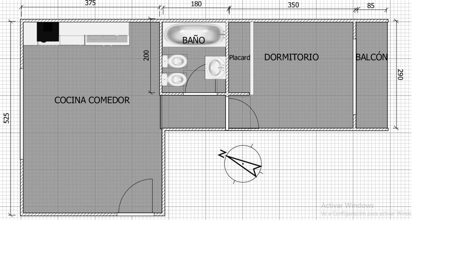 DEPARTAMENTO - 2 AMBIENTES - MERLO