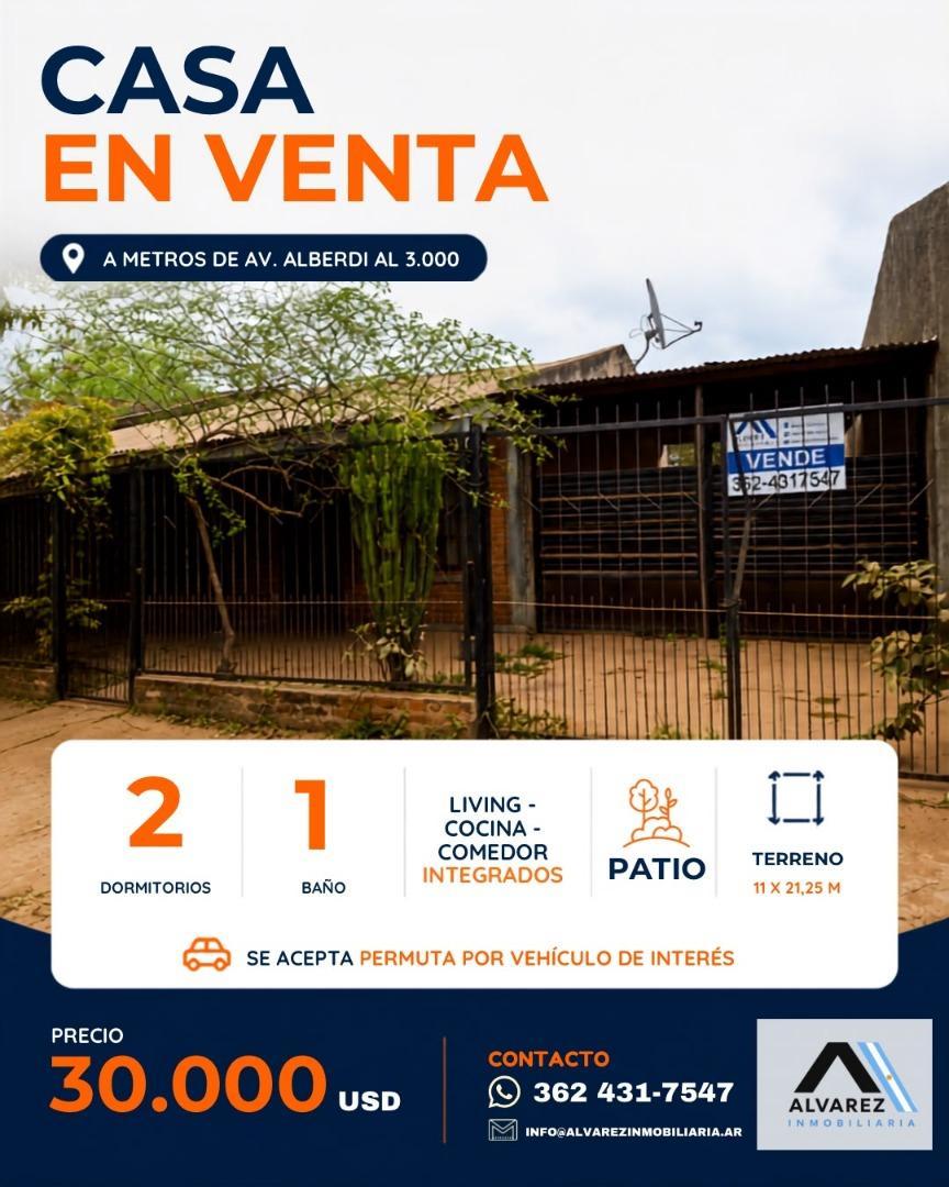 CASA 2 DORMITORIOS A METROS DE AV. ALBERDI