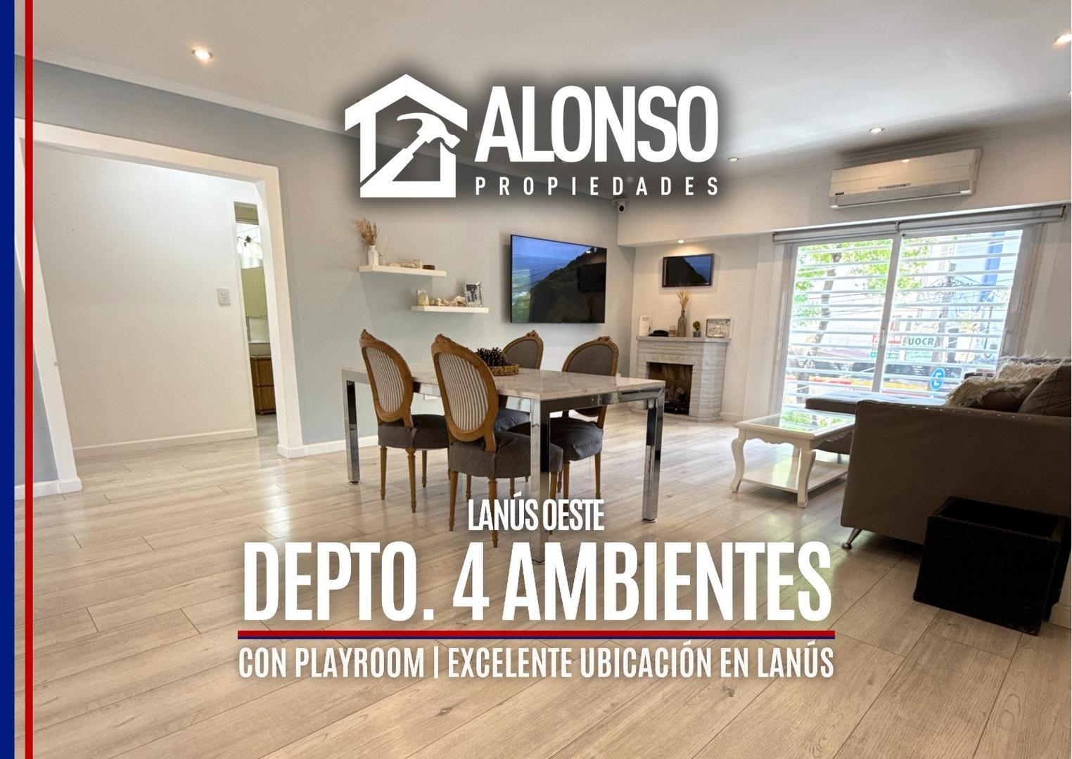 Depto. tipo casa 4 Ambientes en venta en Lanusita