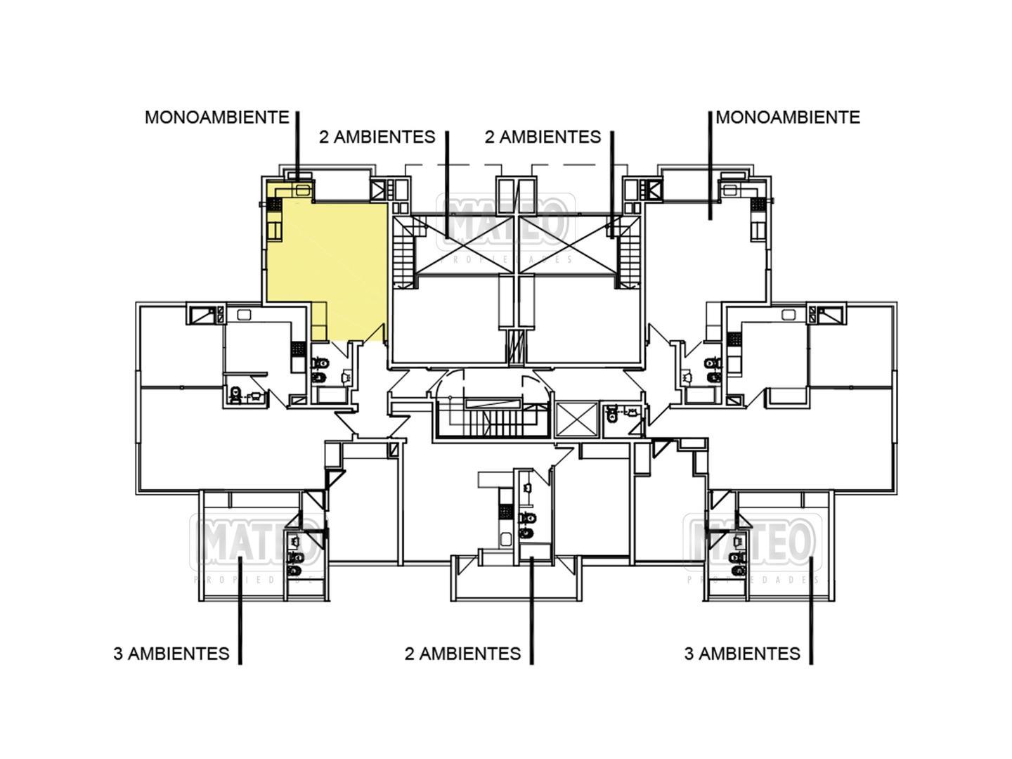 Departamento en Venta de Monoambiente