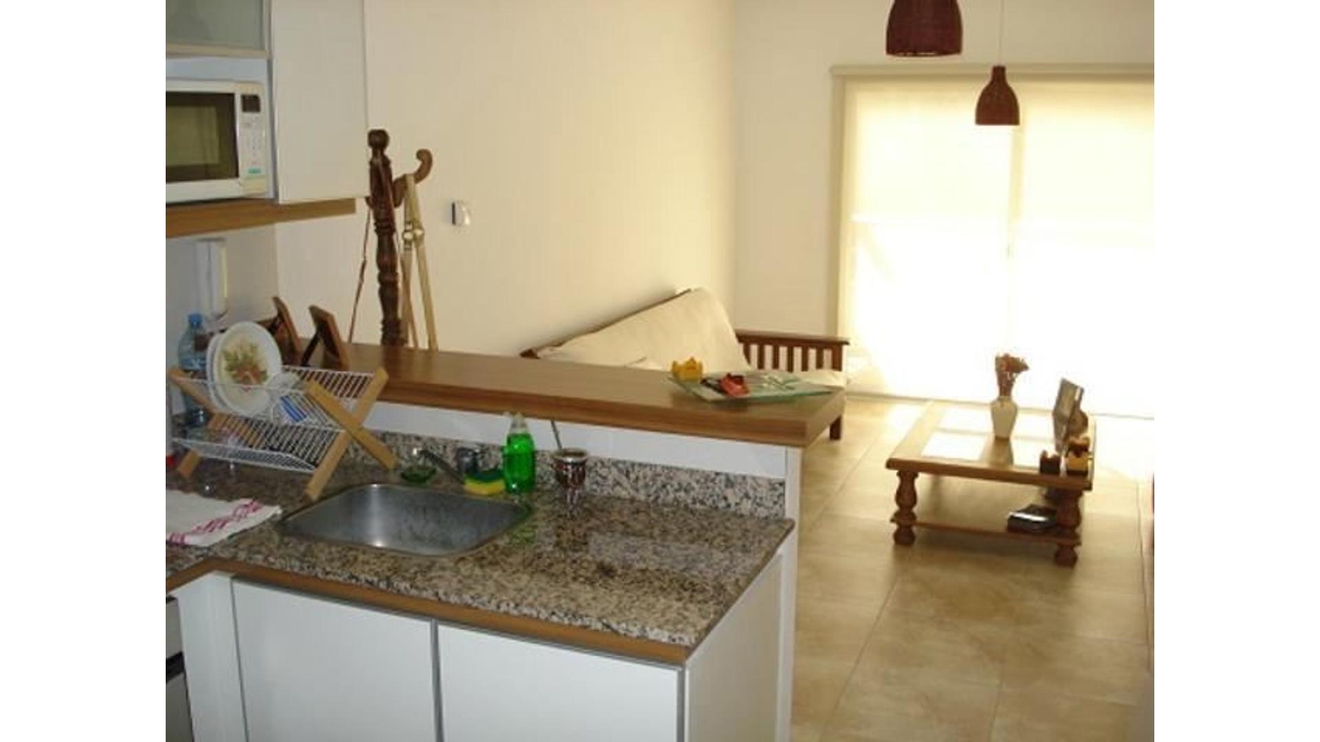 Departamento 2 ambientes con 2 baños