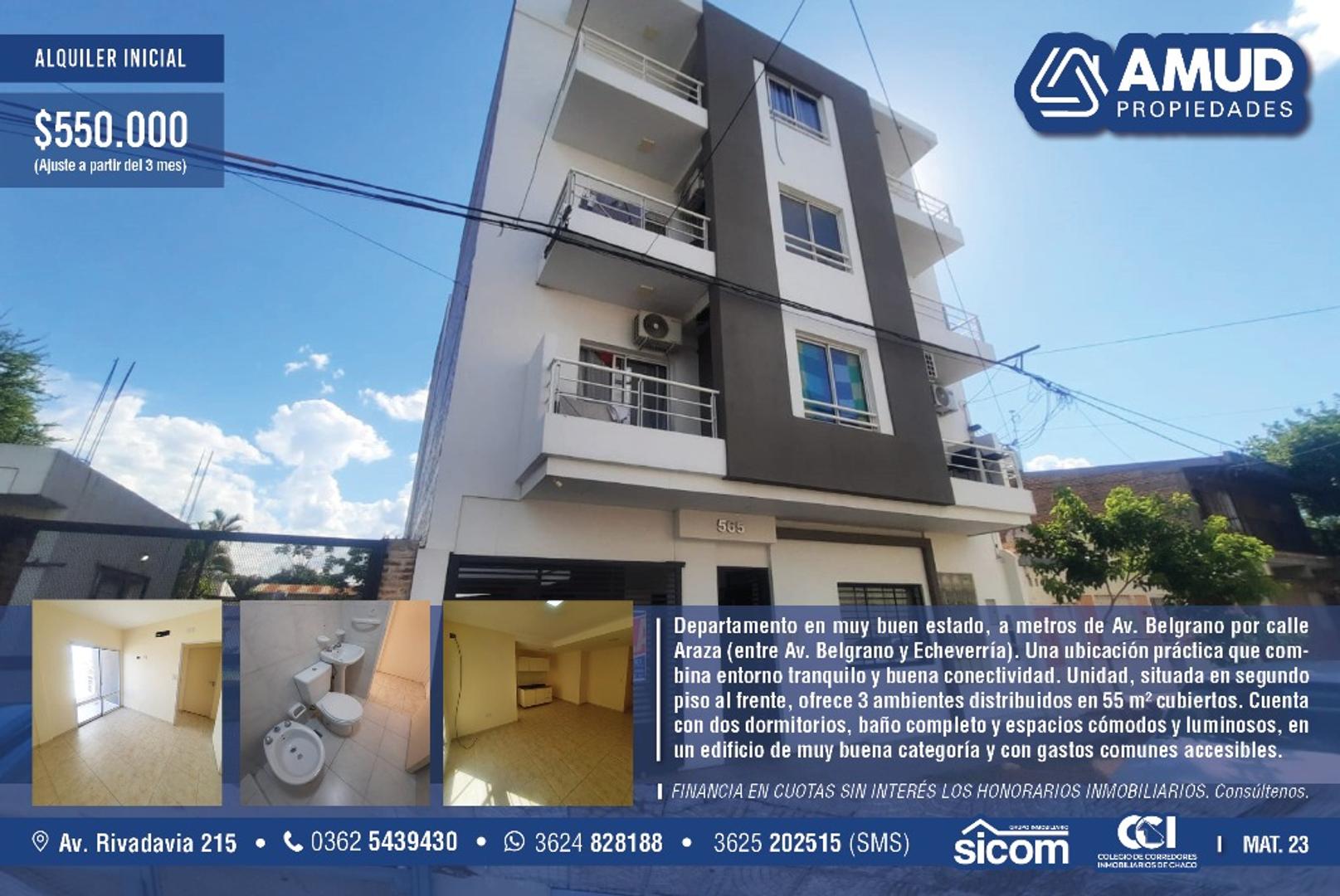 FINANCIA EN HASTA 3 CUOTAS SIN INTERÉS LOS HONORARIOS INMOBILIARIOS