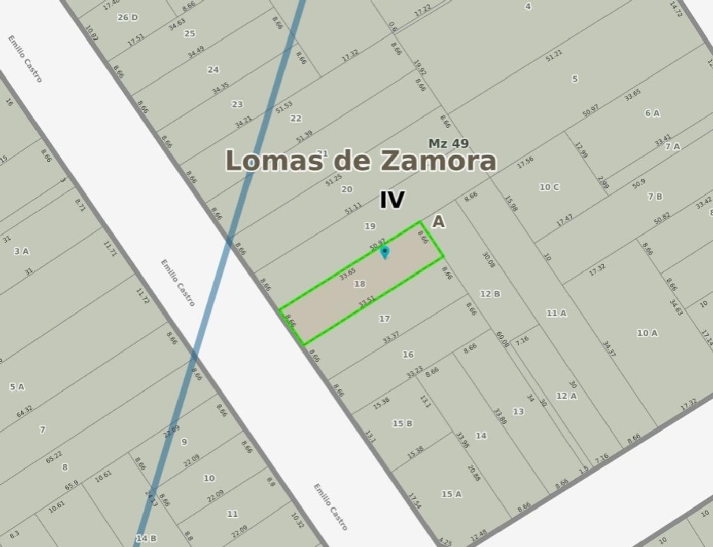 Terreno en Venta en Temperley, USD 89.000