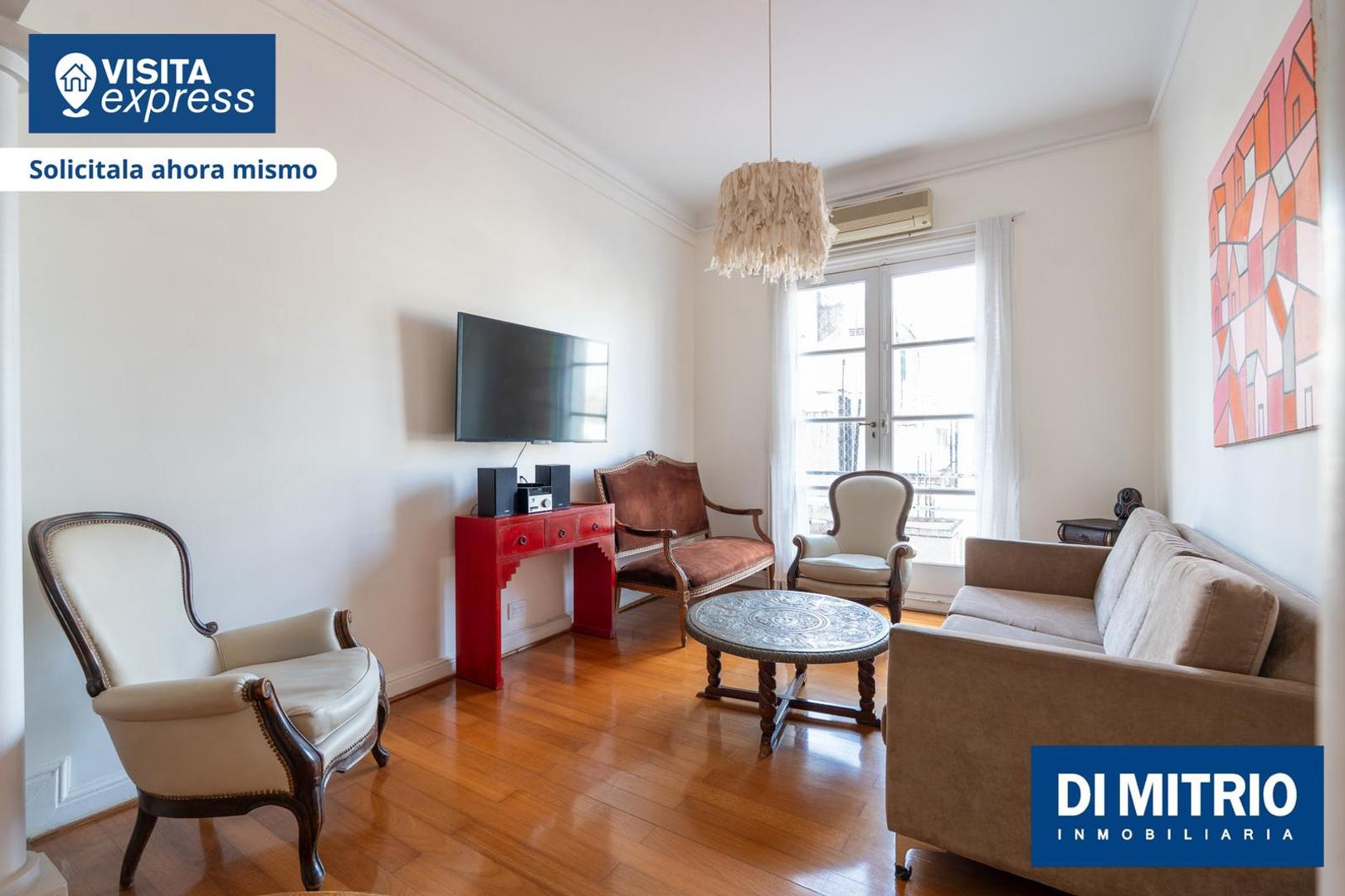 Centro 2 ambientes con renta seguridad 24 hs