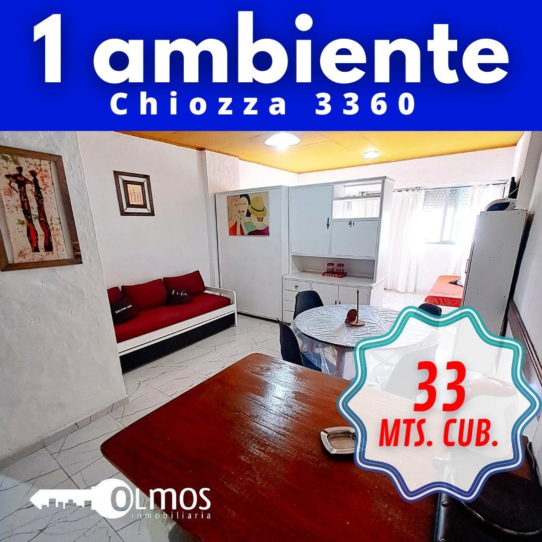 Departamento1 ambiente, amplio, luminoso