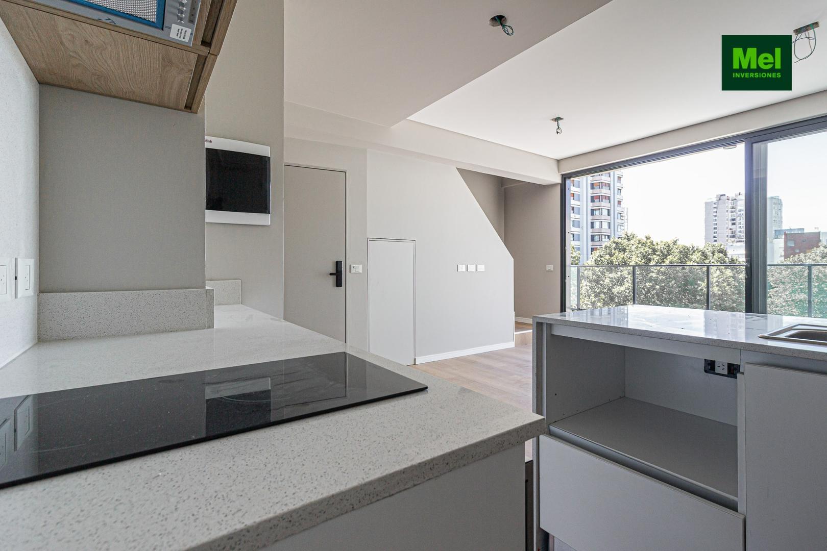 Departamento 2 ambientes con 2 baños