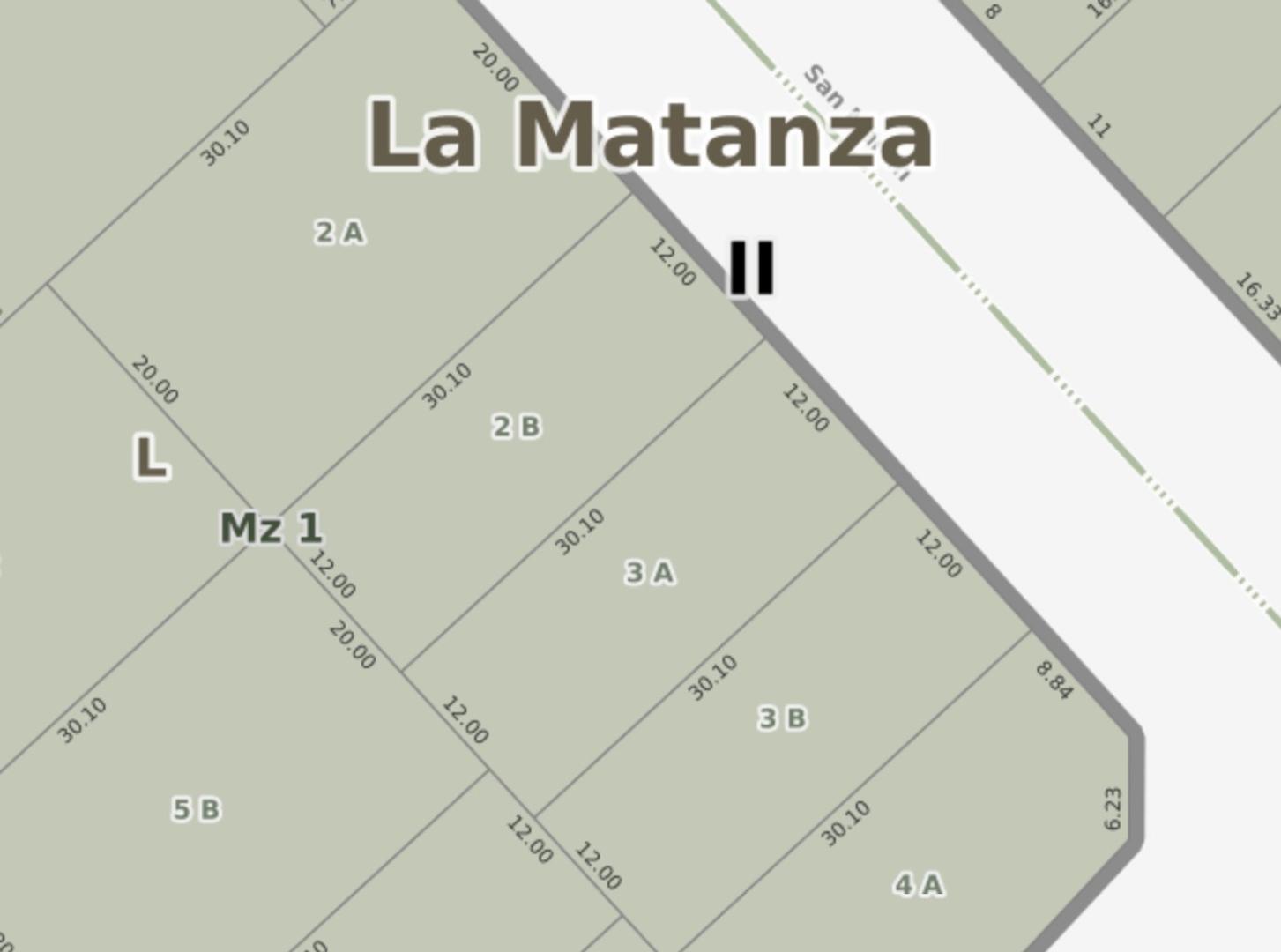 Únicos lotes 12x30 sobre Av. San Martin