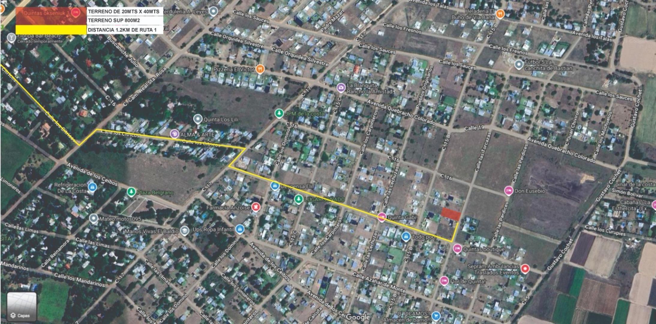 Terreno en Venta en Arroyo Leyes, USD 24.000