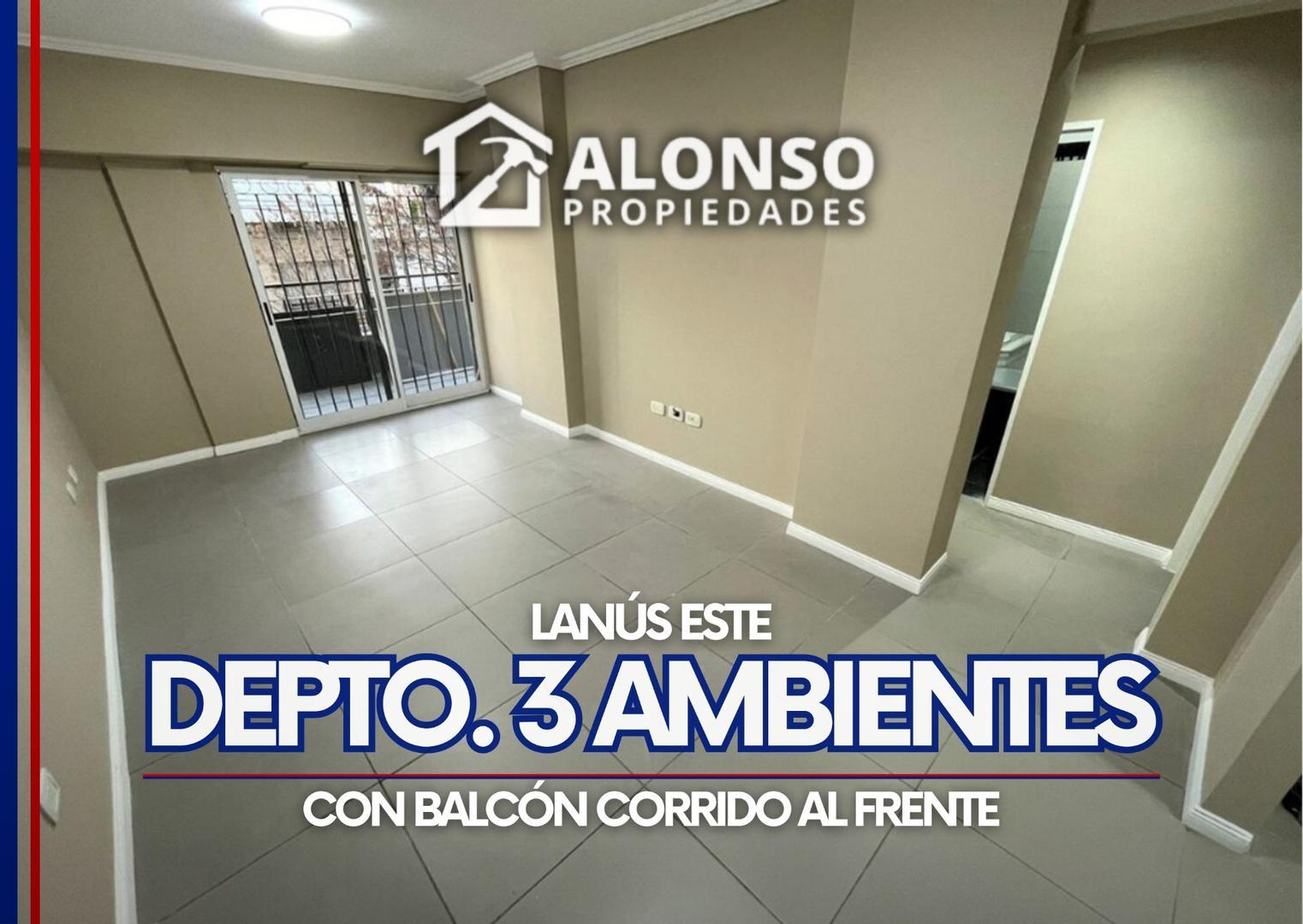 DEPARTAMENTO DE 3 AMBIENTES CON BALCON EN VENTA EN LANÚS