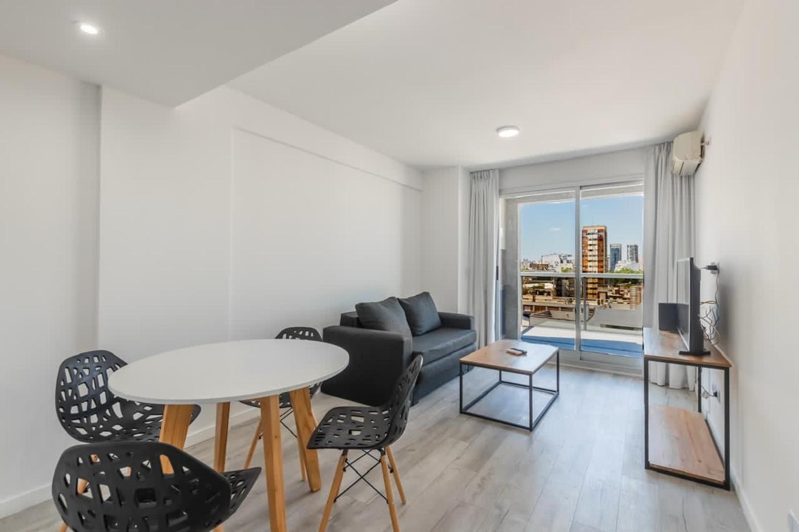 Departamento 2 ambientes con 2 baños