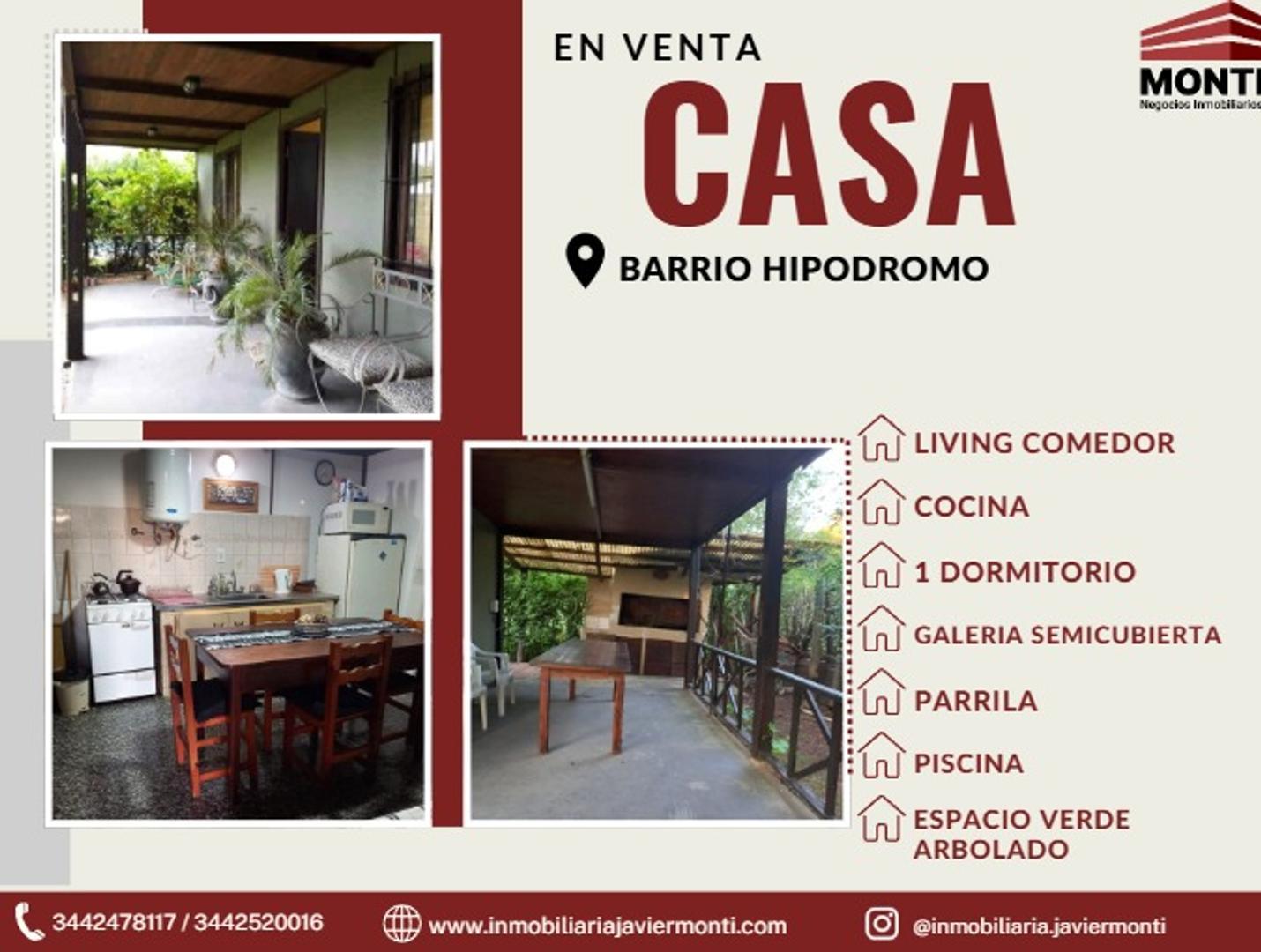 CASA EN VENTA - Barrio Hipodromo