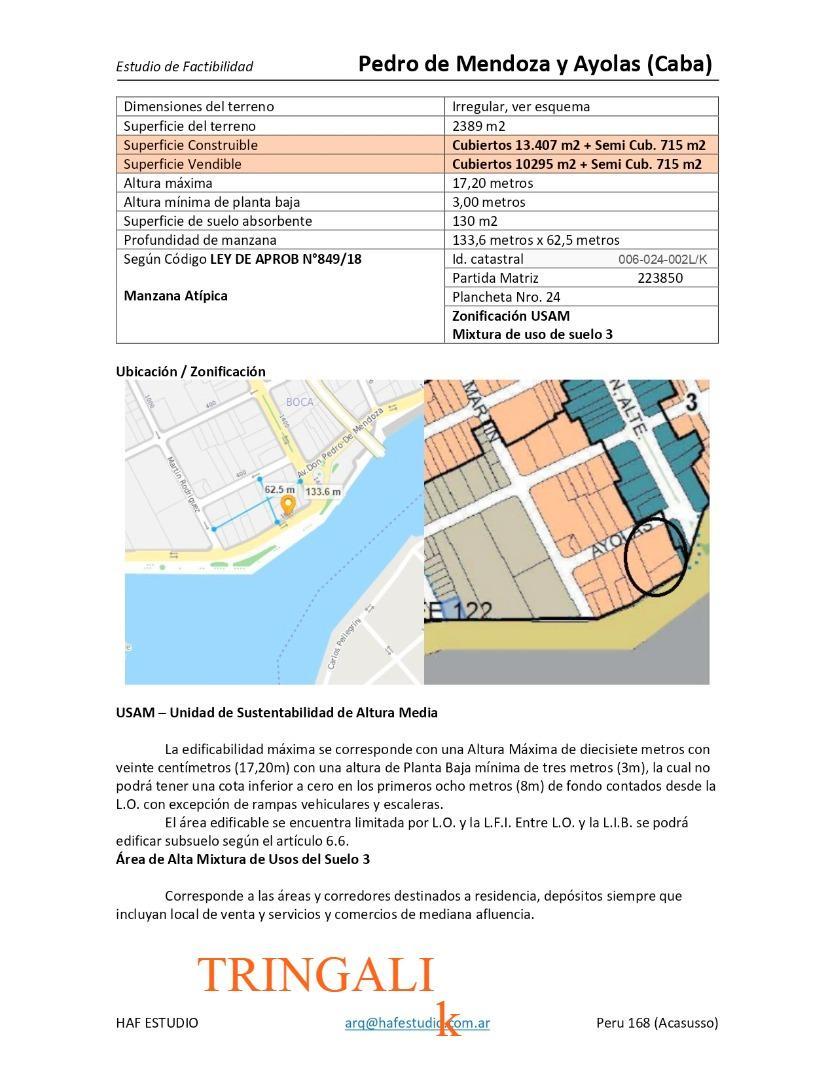 Terreno en Venta de 2450,0 m2