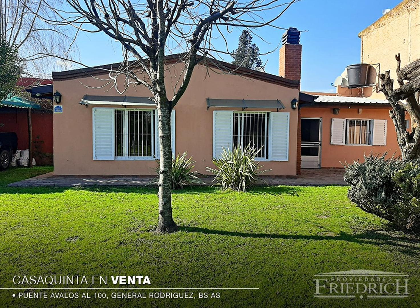 CASAQUINTA EN VENTA EN GENERAL RODRIGUEZ