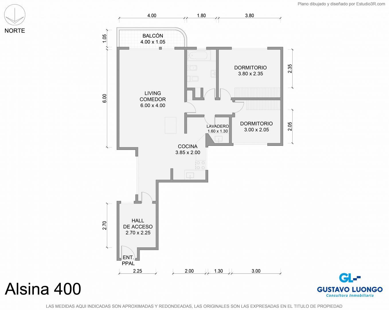 Departamento en Venta de 3 ambientes