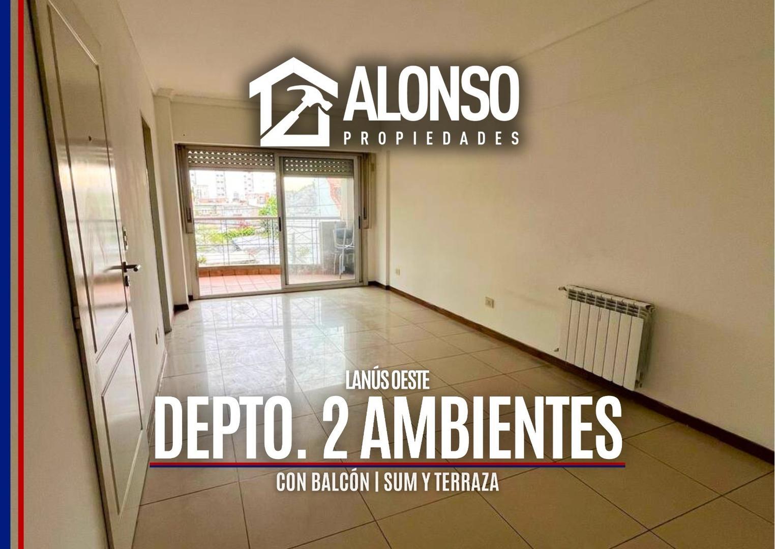 DEPARTAMENTO 2 AMBIENTES CON BALCON AL FRENTE - EN ALQUILER