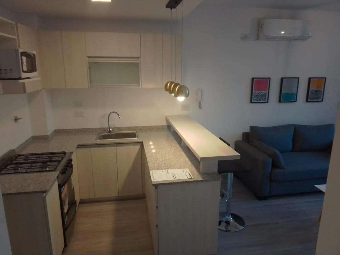 Departamento 2 ambientes con 2 baños