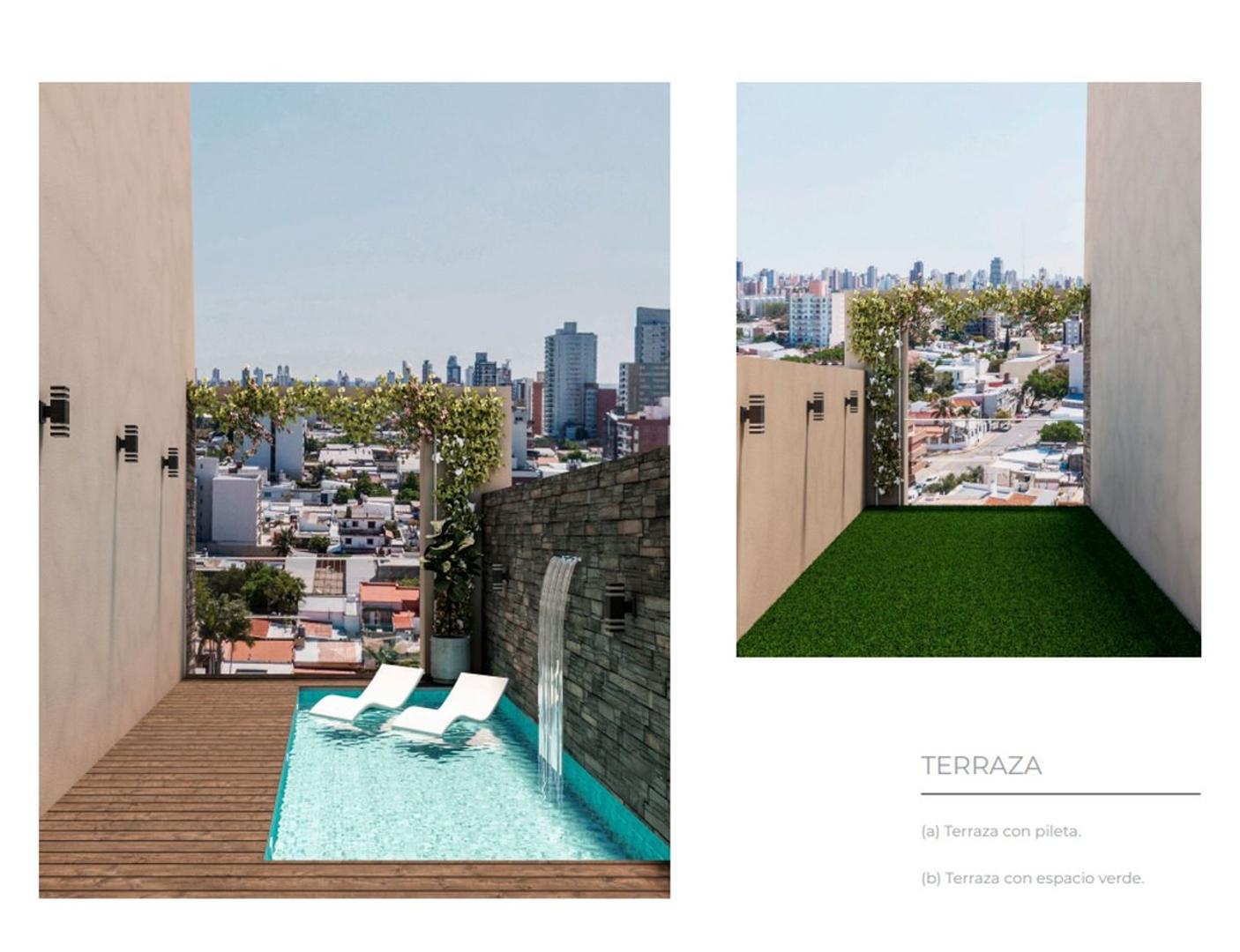 Departamento 2 ambientes con 1 baño