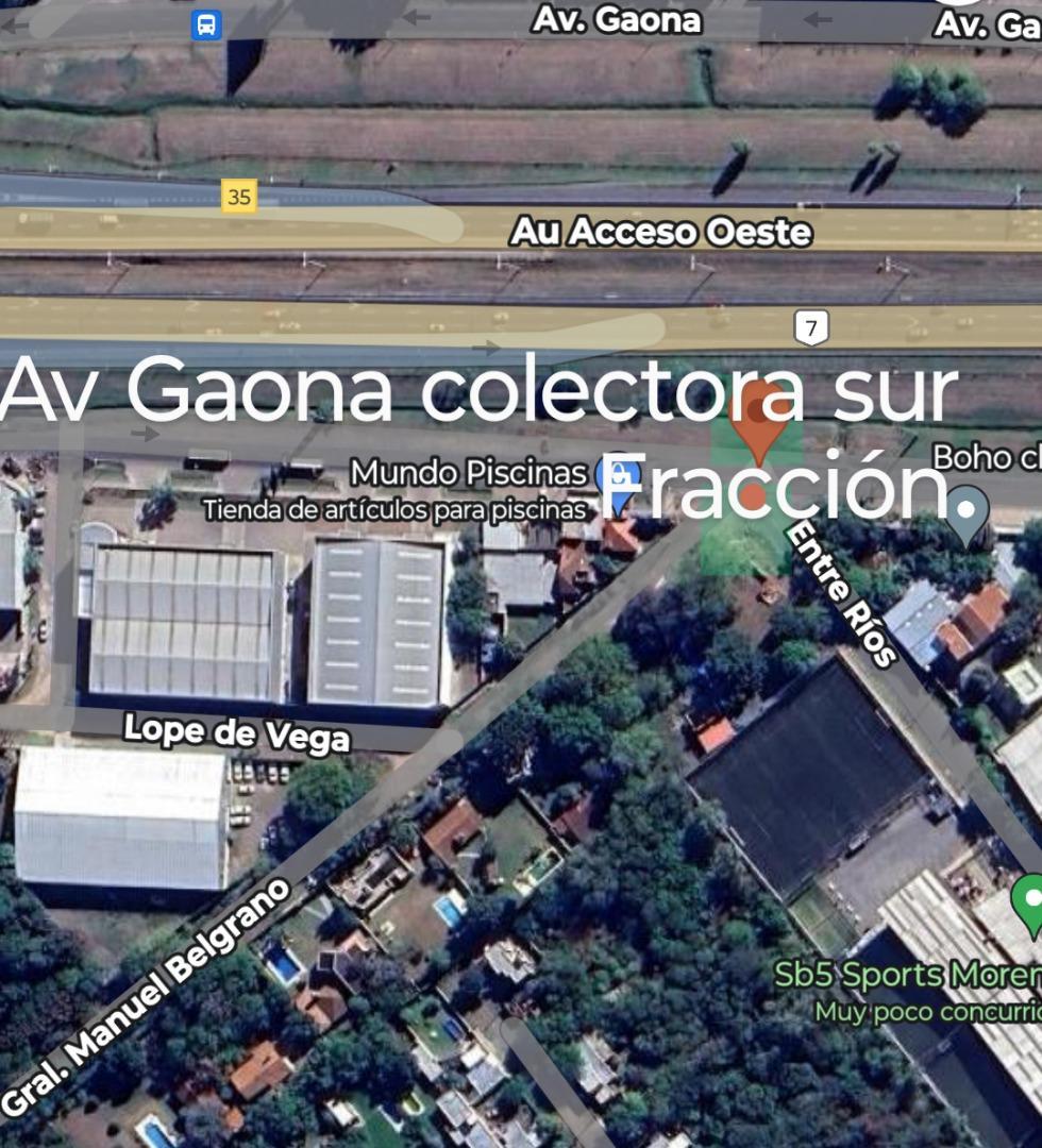 Fraccion 2400 m2 Moreno Colectora Acceso Oeste TODO DESTINO