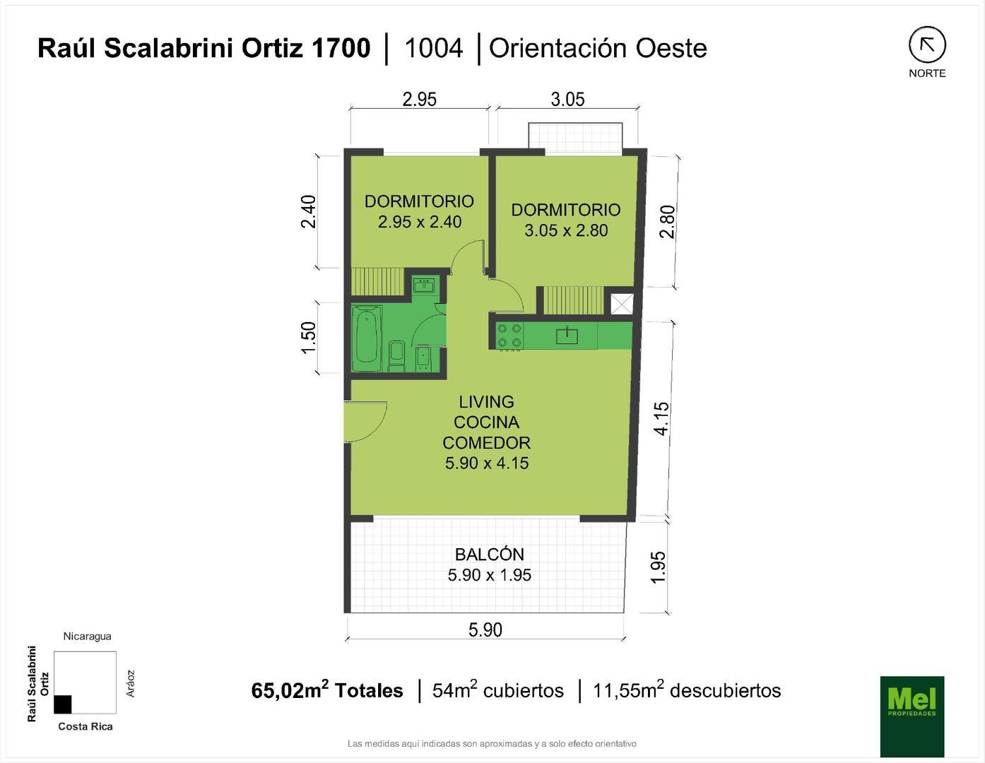 Scalabrini Ortiz 1700, Piso 10
