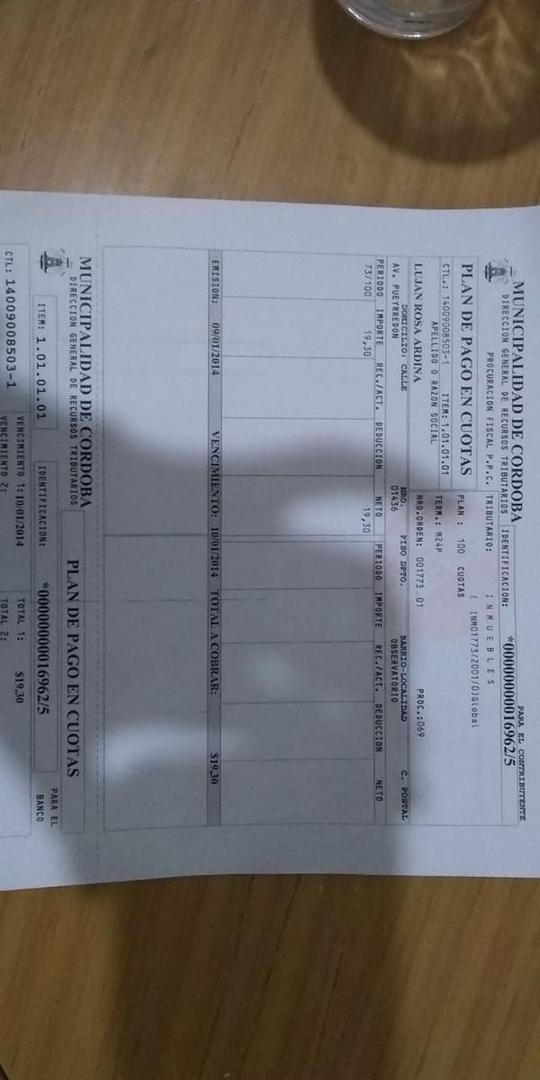 Terreno en Venta 24  mts Fondo
