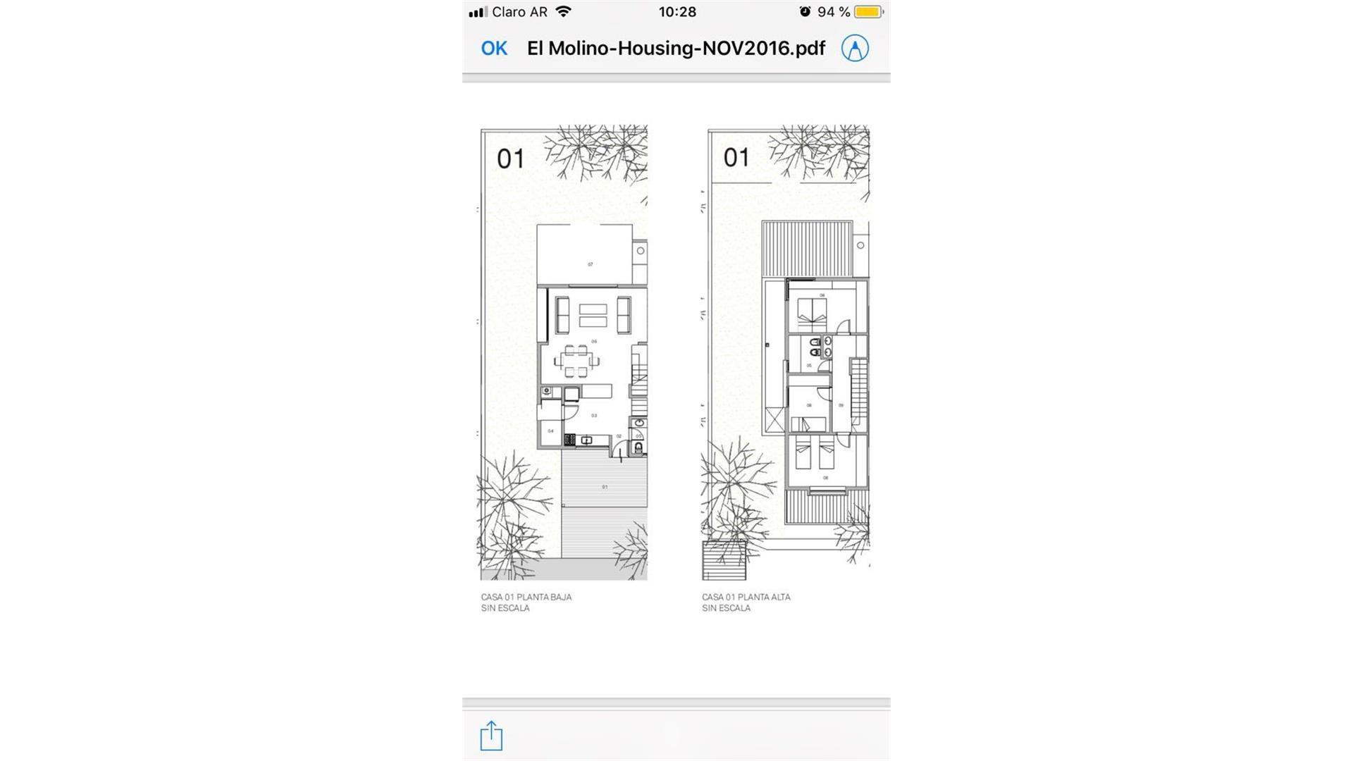 Casa 4 ambientes con 2 baños