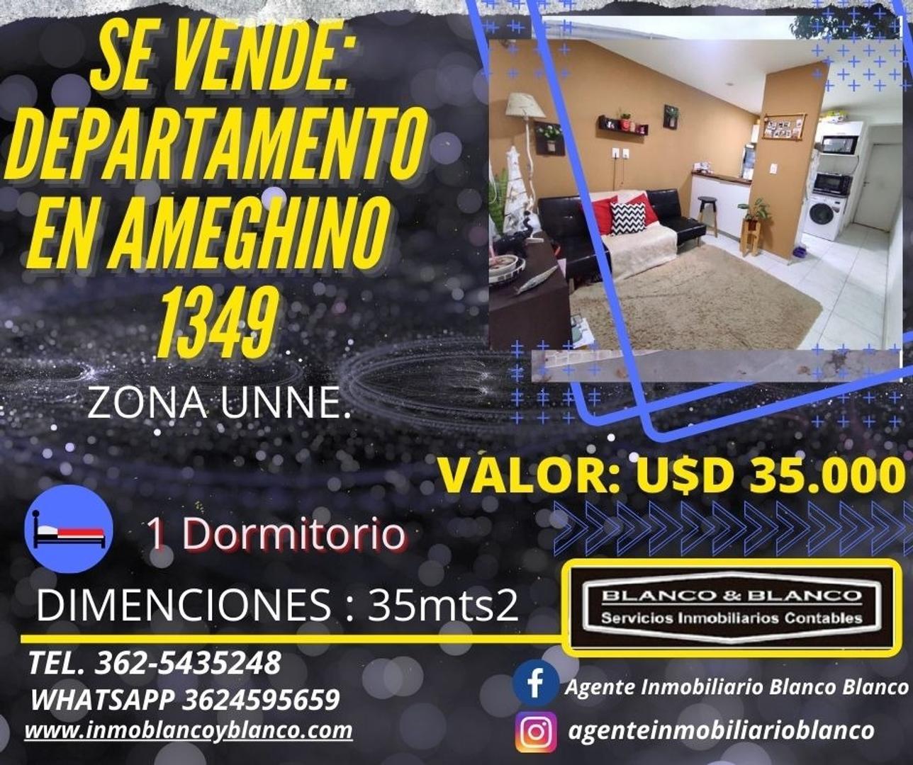 SE VENDE: AMEGHINO 1349. DEPARTAMENTO 1 DORMITORIO
