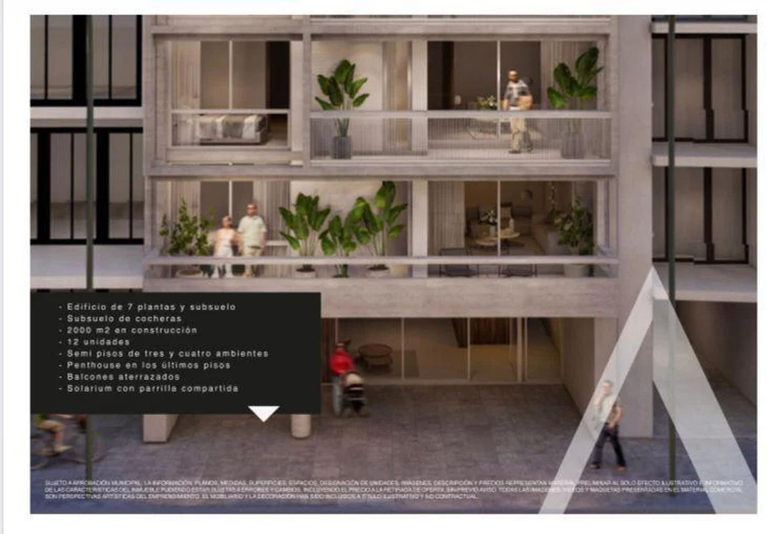 Departamento 4 ambientes con 2 baños