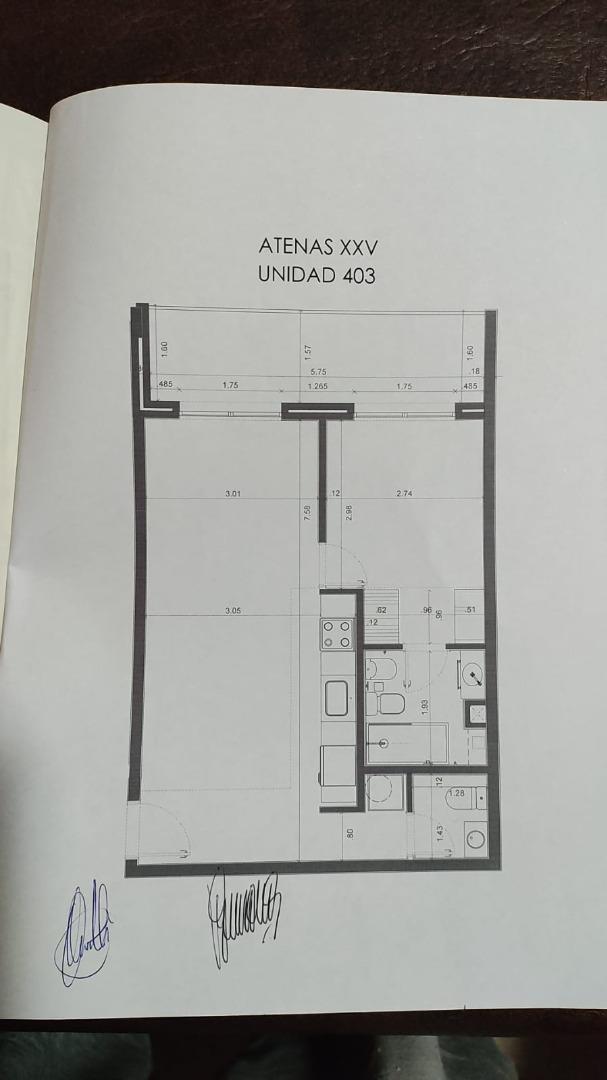 Departamento en Venta de 1 dormitorio