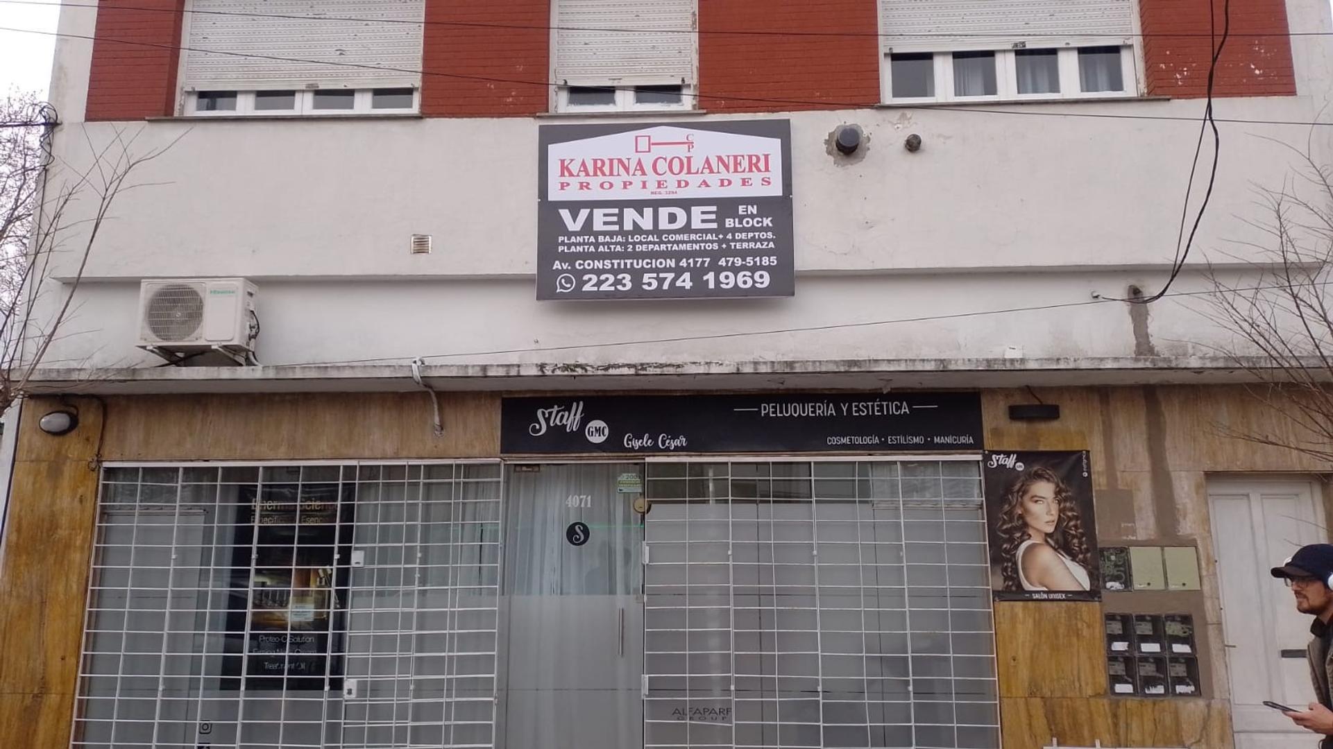 VENTA EN BLOK LOCAL Y SEIS DEPARTAMENTOS EN MACOCENTRO