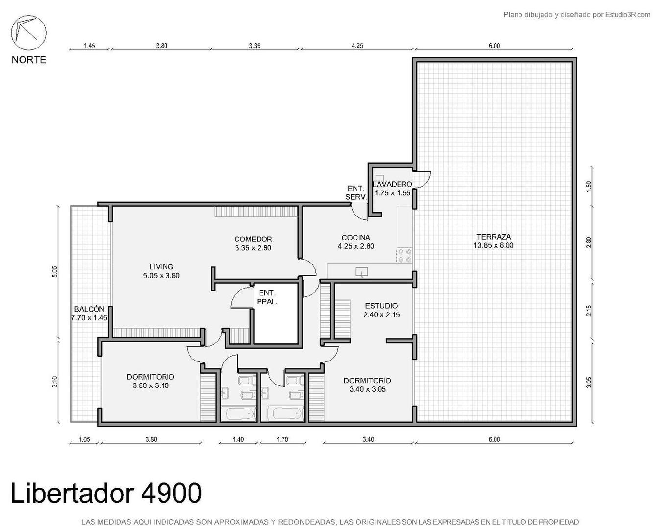 Departamento en Venta de 4 ambientes