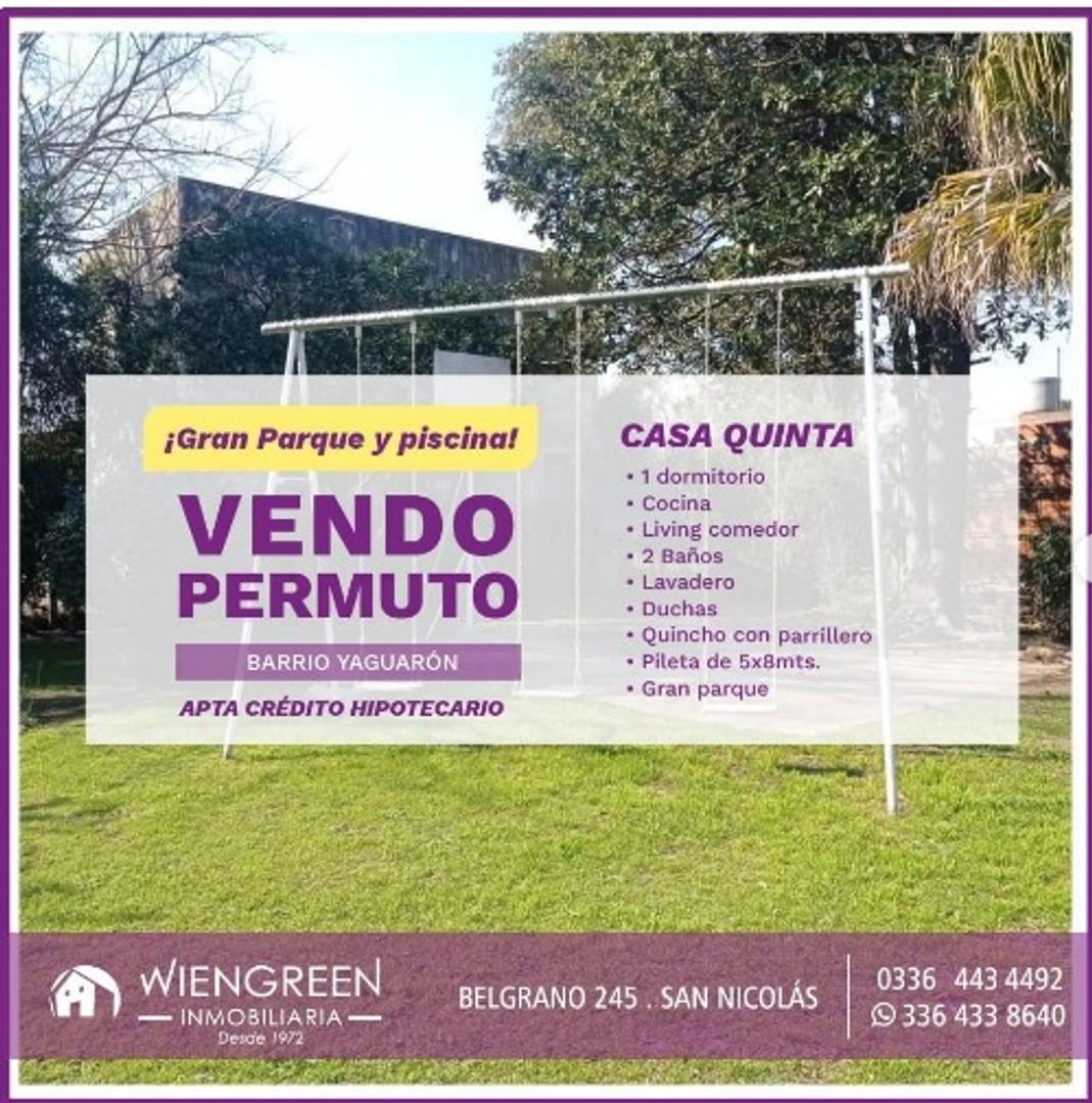 Vendo o Permuto casa quinta en Barrio Yaguaron