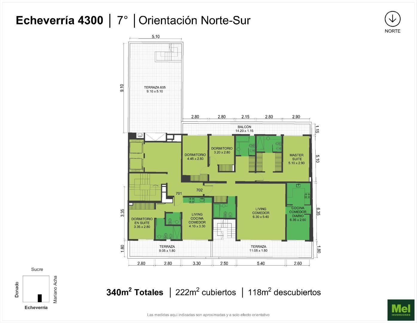Echeverria 4300, Piso 7