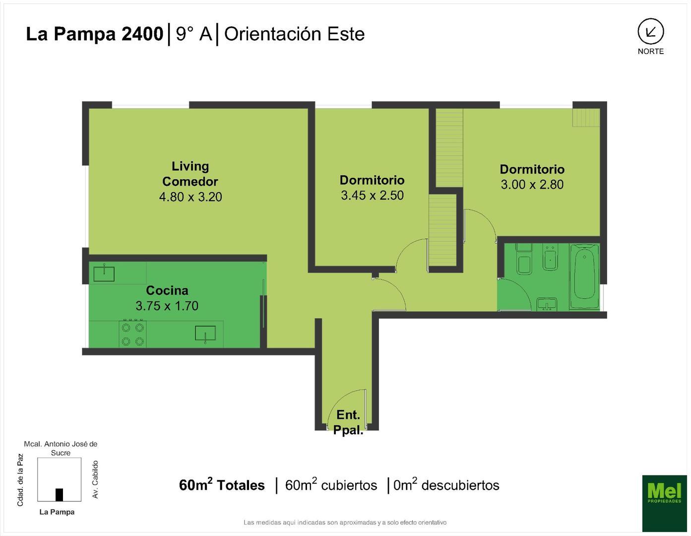 La Pampa 2400, Piso 9