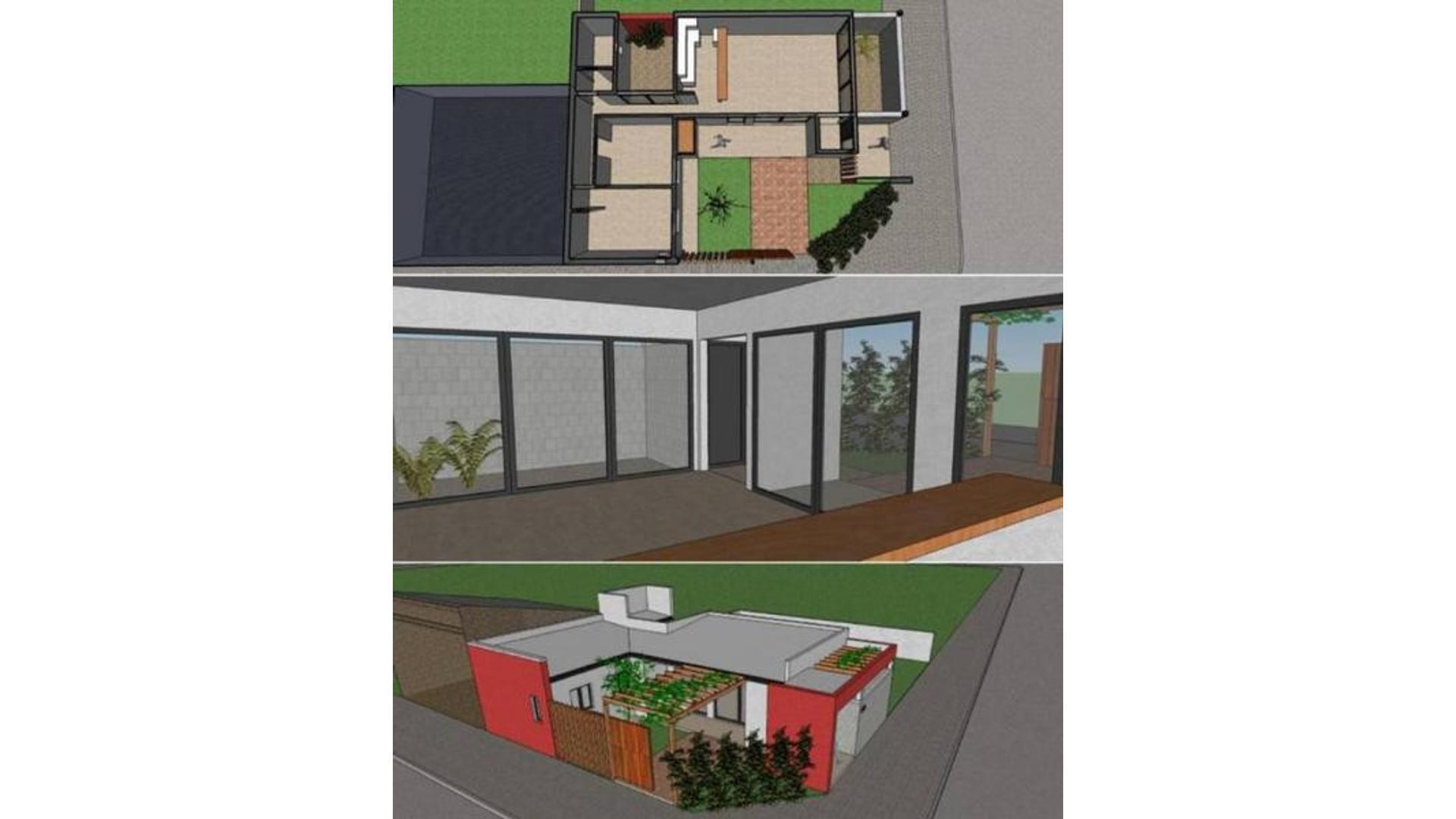 Casa 3 ambientes con 1 baño