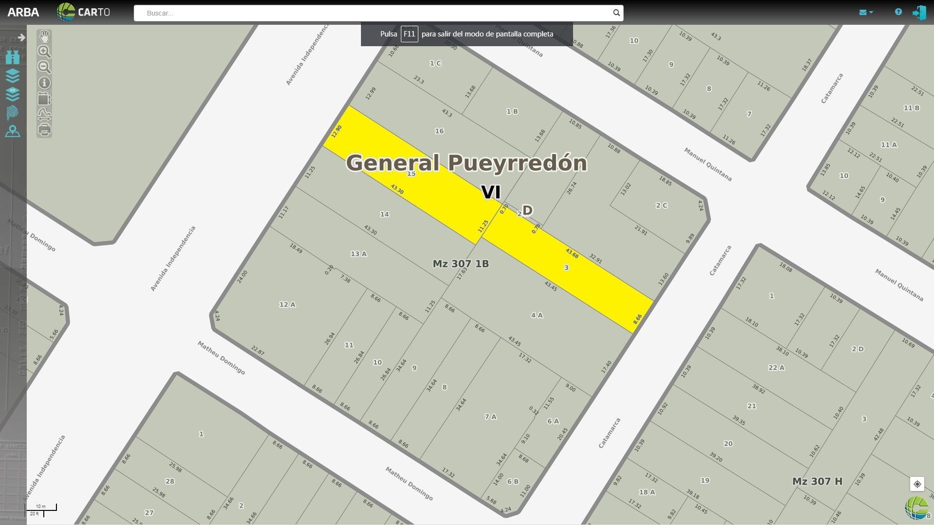 Terreno en Venta de 862,0 m2