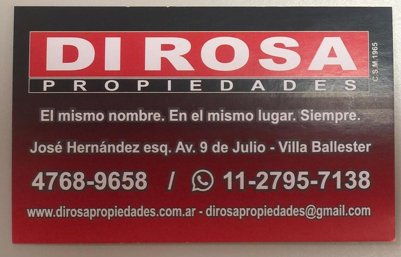 Casa 3 ambientes con 1 baño