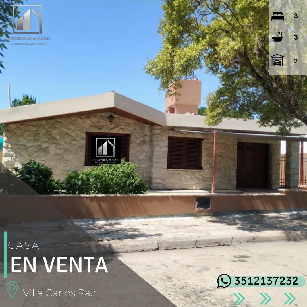 CASA 3 DORMITORIOS  - VILLA CARLOS PAZ